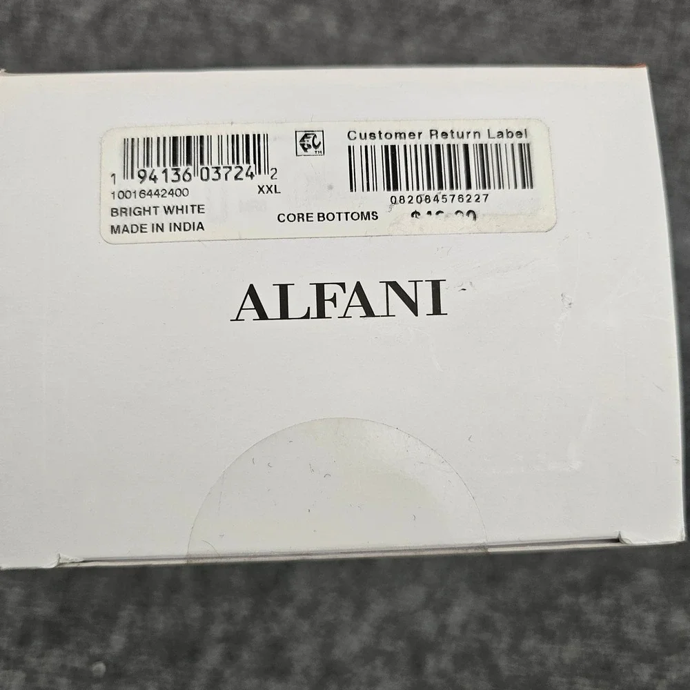 Alfani Mens 4 Pack Trunk Briefs 100% Cotton‎ Tagless Moisture Wicking White XXL